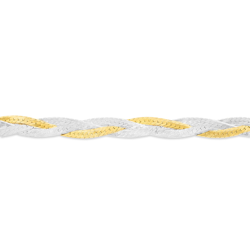 Bracelet Elae Argent Bicolore - Bracelets chaîne Femme | Histoire d’Or