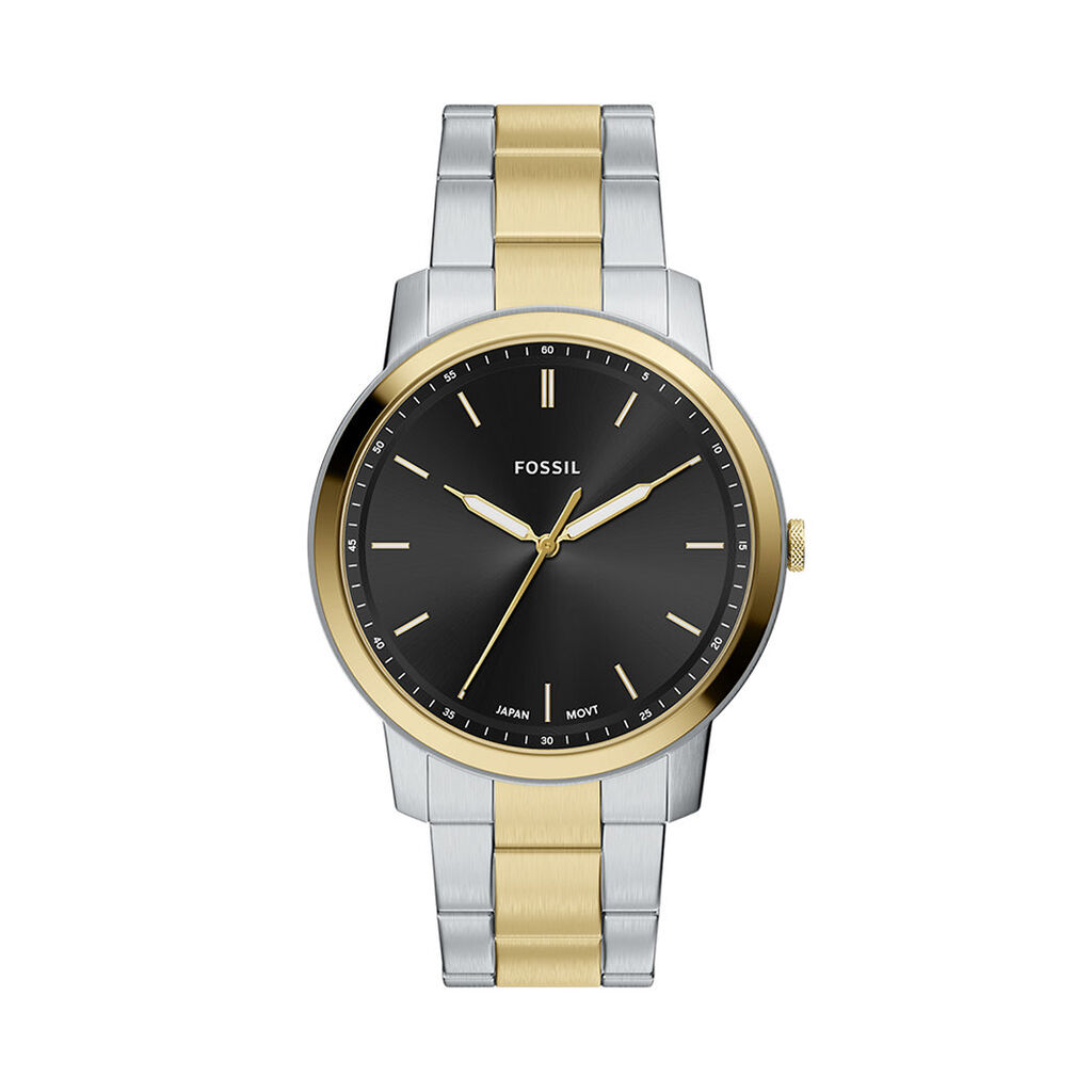 Montre Fossil Minimalist Noir - F&ecirc;te des p&egrave;res Homme | Histoire d&rsquo;Or
