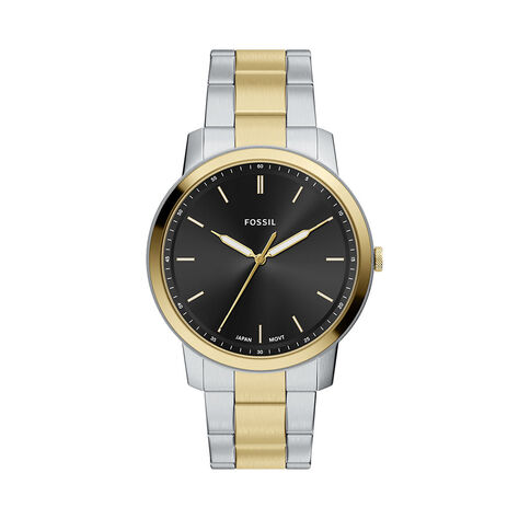 Montre Fossil Minimalist Noir - F&ecirc;te des p&egrave;res Homme | Histoire d&rsquo;Or