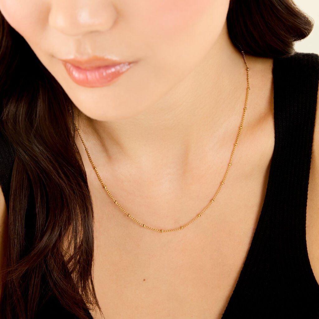 Collier Dova Acier Jaune - Colliers fantaisie Femme | Histoire d&rsquo;Or