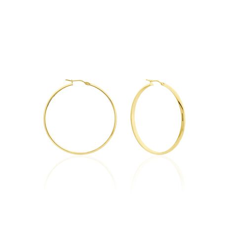Créoles Shalana Or Jaune - Boucles d'oreilles créoles Femme | Histoire d’Or