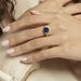 Bague Plaqué Or Neassa Sodalite - Bagues avec pierre Femme | Histoire d’Or