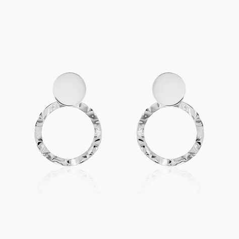 Boucles D'oreilles Pendantes Merrilie Argent Blanc - Boucles d'oreilles fantaisie Femme | Histoire d&rsquo;Or