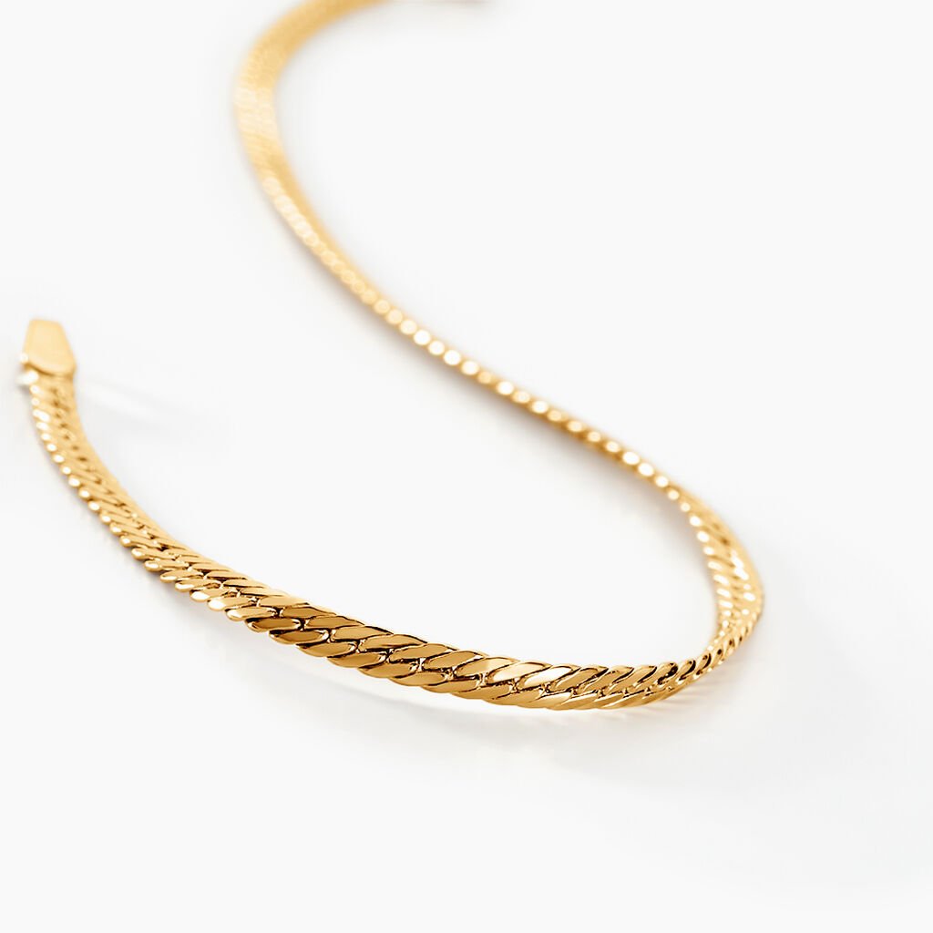 Bracelet Or Jaune Izel Maille Anglaise - Bracelets chaîne Femme | Histoire d’Or