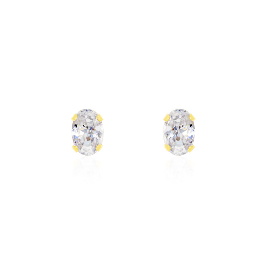 Boucles D'oreilles Puces Elea Or Jaune Oxyde - Clous d'oreilles Femme | Histoire d’Or
