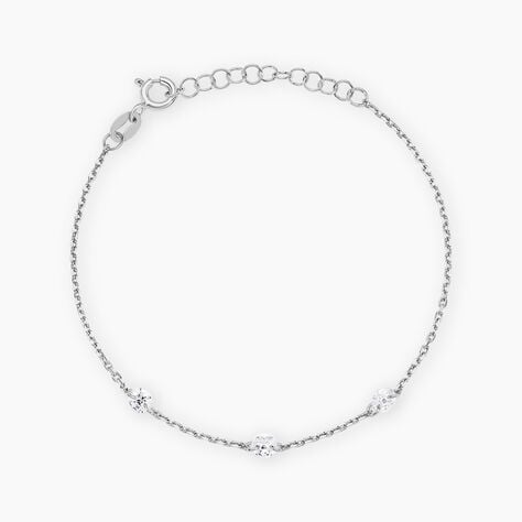 Bracelet Noha Argent Blanc Oxyde De Zirconium - Bracelets Femme | Histoire d&rsquo;Or