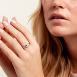 Bague Huge Argent Blanc Oxyde De Zirconium - Bagues solitaires Femme | Histoire d&rsquo;Or