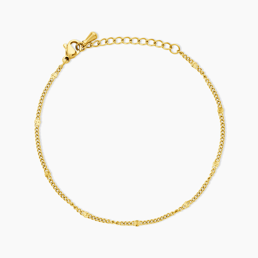 Bracelet Jeannice Acier Dor&eacute; - Bijoux sans pierre Femme | Histoire d&rsquo;Or