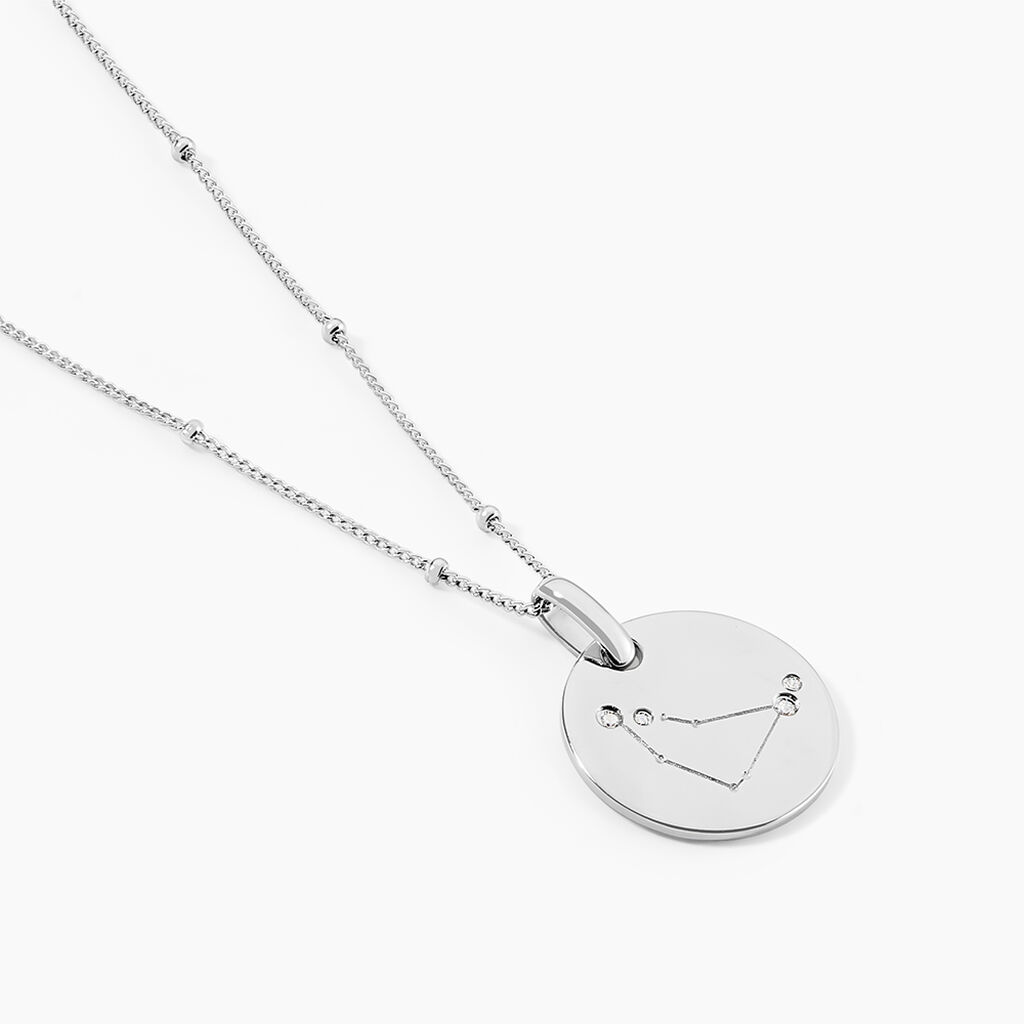 Collier Astr Argent Oxydes De Zirconium - Colliers Zodiaque Femme | Histoire d&rsquo;Or