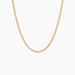 Chaine Ixia Maille Gourmette Diam Argent Dor&eacute; A L'Or 750/1000 - Chaines Unisex | Histoire d&rsquo;Or