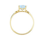 Bague Ashvin Or Jaune Topaze Et Oxyde - Bagues solitaires Femme | Histoire d&rsquo;Or