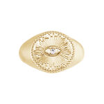 Chevali&egrave;re Gabia Plaqu&eacute; Or Jaune Oxyde De Zirconium - Bagues solitaires Femme | Histoire d&rsquo;Or