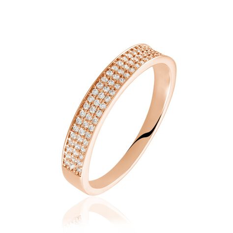 Bague Orlanda Argent Rose Oxyde De Zirconium - Bagues avec pierre Femme | Histoire d’Or