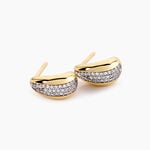 Cr&eacute;oles Sunset Riviera Argent Dor&eacute; A L'Or 750/1000 Oxyde De Zirconium - Cr&eacute;oles fantaisie Femme | Histoire d&rsquo;Or