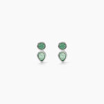 Boucles D'Oreilles Puces Tanzania Argent Blanc Aventurine - Boucles d'oreilles fantaisie Femme | Histoire d&rsquo;Or
