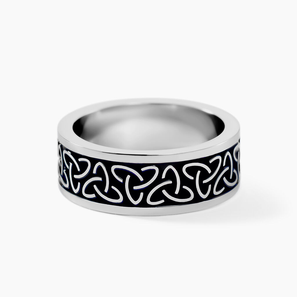 Bague Acier Blanc Ugo - Bagues fantaisie Homme | Histoire d&rsquo;Or