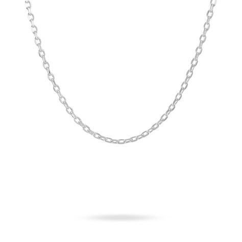 Chaine Okko Argent Blanc Maille Forcat - Chaines Famille | Histoire d&rsquo;Or