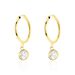 Creoles Or Jaune Lowan Oxyde De Zirconium - Boucles d'oreilles créoles Femme | Histoire d’Or