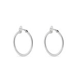 Cr&eacute;oles Maxa Argent Blanc - Boucles d'oreilles cr&eacute;oles Femme | Histoire d&rsquo;Or