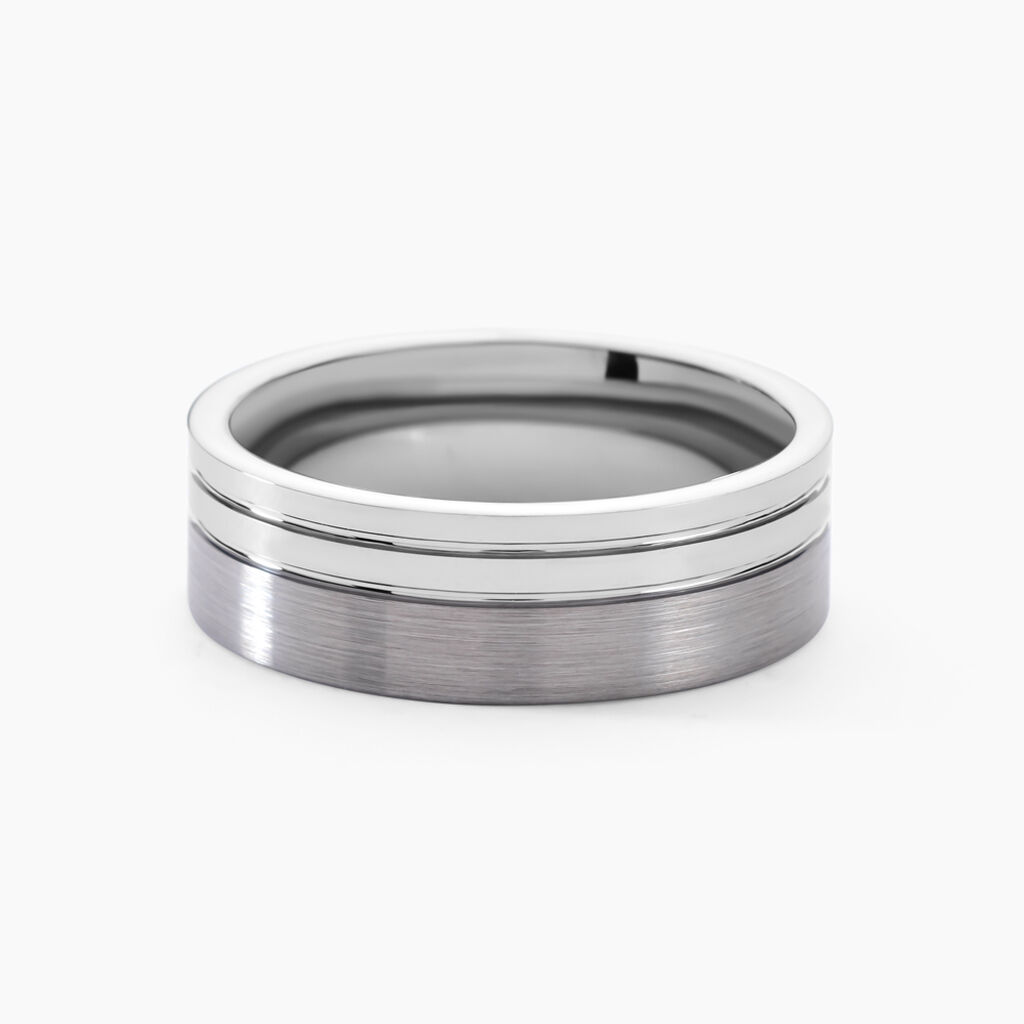 Bague Jourdan Jume Tugstene Blanc - Bagues Homme | Histoire d’Or