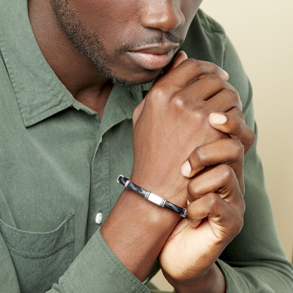 Bracelet Acier Blanc Pacome - Bracelets Homme | Histoire d’Or
