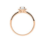 Bague Solitaire Lena Or Rose Diamant - Bagues solitaires Femme | Histoire d&rsquo;Or