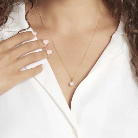 Pendentif Lenonie Or Jaune Perle De Culture - Pendentifs Femme | Histoire d’Or