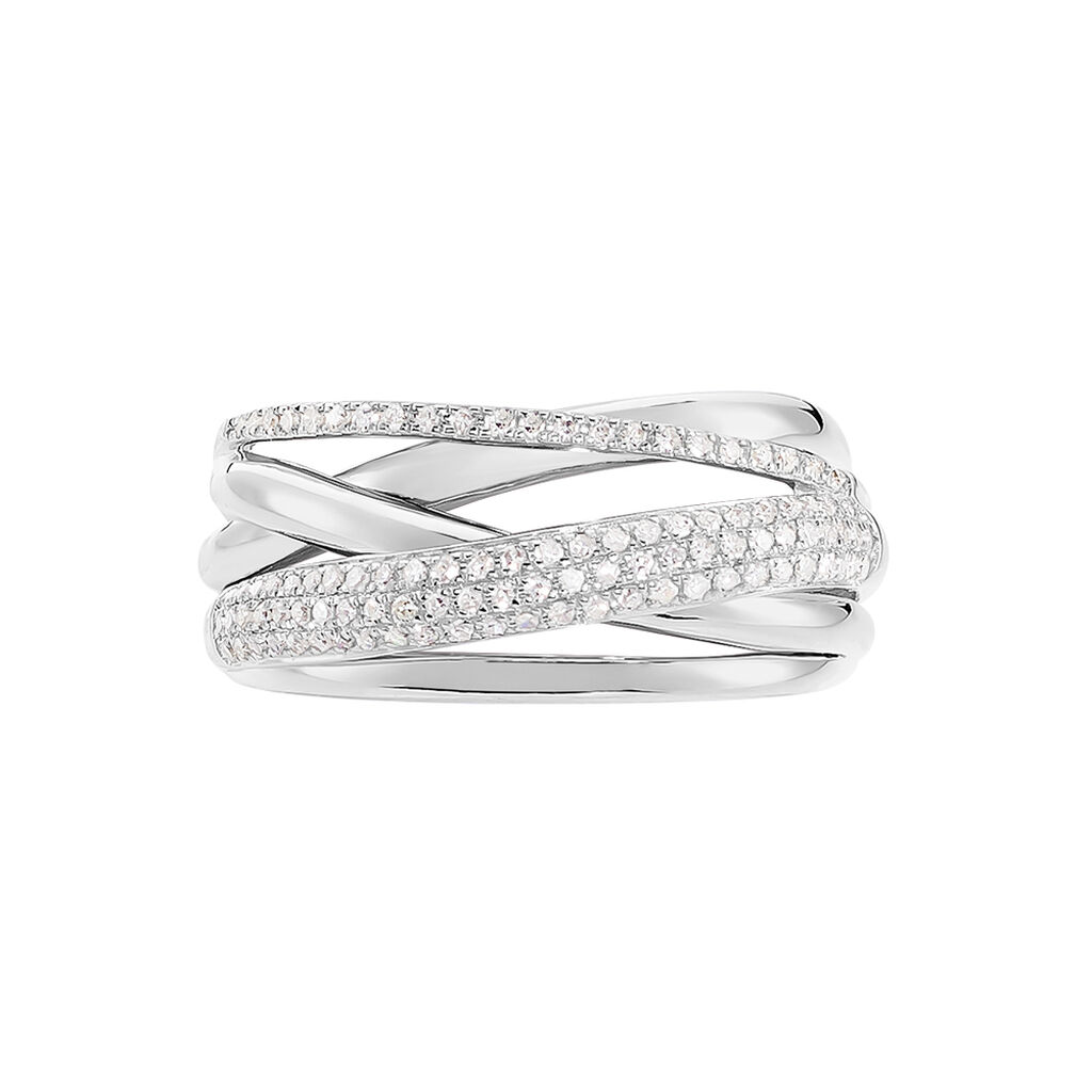 Bague Elodea Or Blanc Diamant - Bagues avec pierre Femme | Histoire d’Or