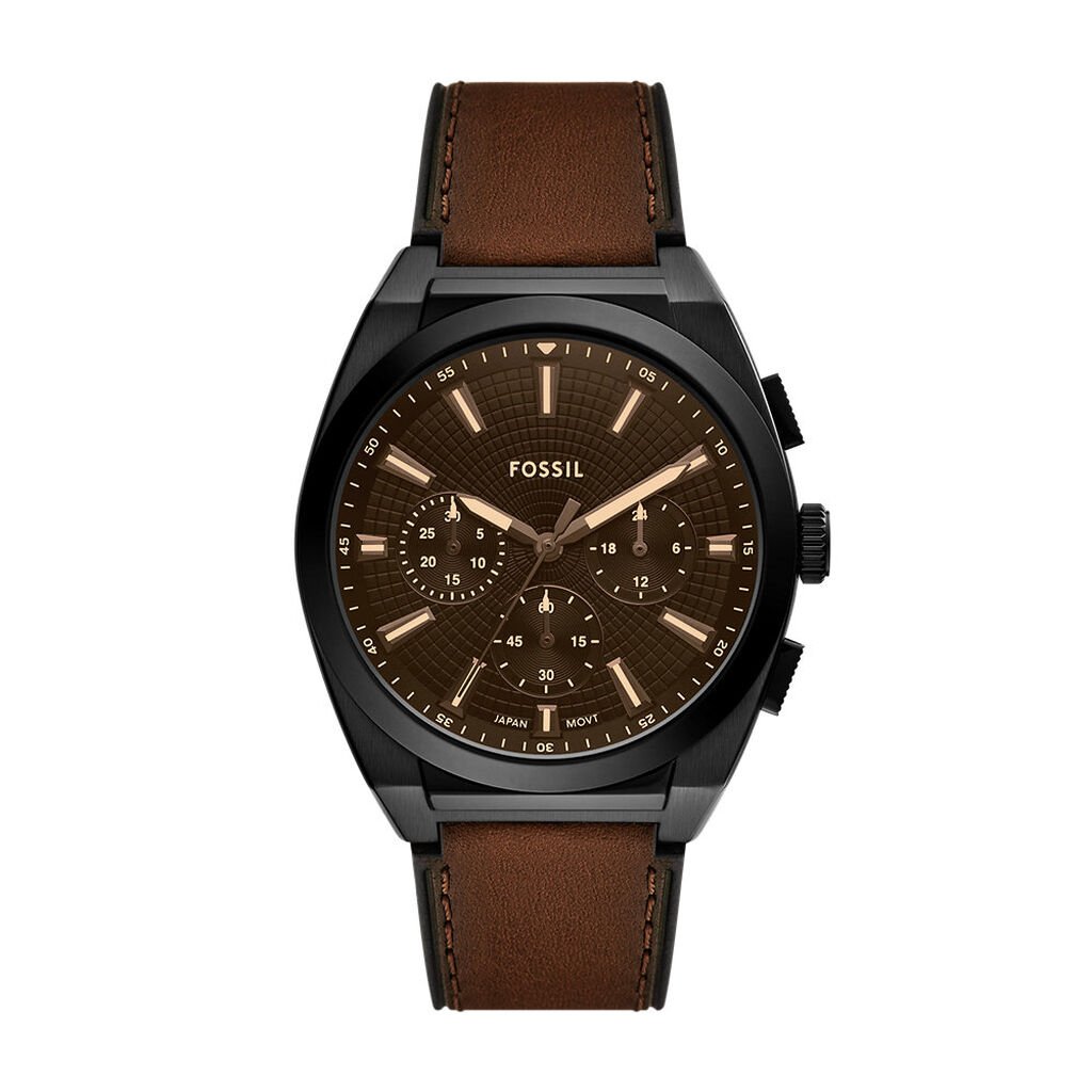 Montre Fossil Everett Noir - Montres Homme | Histoire d&rsquo;Or