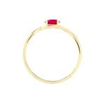Bague Emotion Or Jaune Rubis Diamant - Bagues solitaires Femme | Histoire d&rsquo;Or