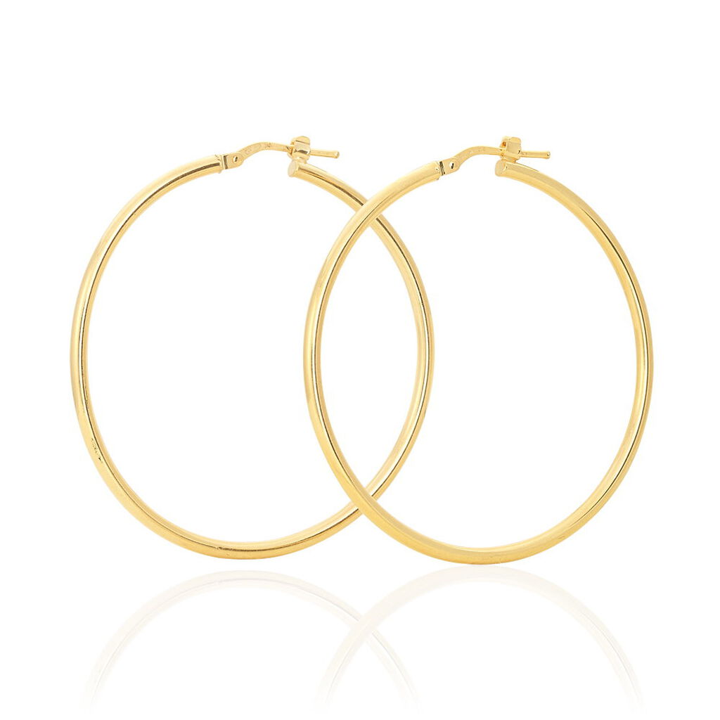 Créoles Verania Or Jaune - Boucles d'oreilles créoles Femme | Histoire d’Or