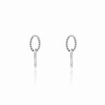 Boucles D'oreilles Pendantes Cherise Argent Blanc - Boucles d'oreilles fantaisie Femme | Histoire d&rsquo;Or