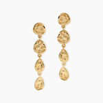 Boucles D'Oreilles Pendantes Paquita Argent Dor&eacute; A L'Or 750/1000 - Boucles d'oreilles pendantes Femme | Histoire d&rsquo;Or