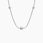 Collier Catarina Argent Blanc - Colliers fantaisie Femme | Histoire d&rsquo;Or