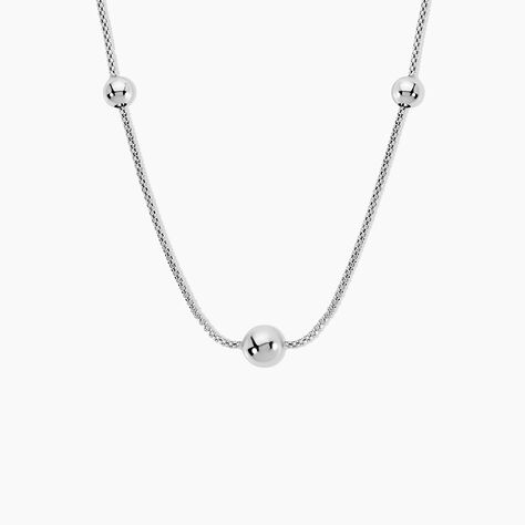 Collier Catarina Argent Blanc - Colliers fantaisie Femme | Histoire d&rsquo;Or
