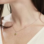 Collier Or Blanc Clothilde P&eacute;ridot - Colliers Femme | Histoire d&rsquo;Or