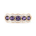 Bague Margaux Or Rose Amethyste Et Diamant