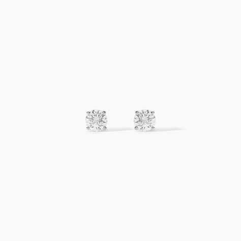 Boucles D'oreilles Puces One Or Jaune Diamants - Clous d'oreilles Femme | Histoire d&rsquo;Or