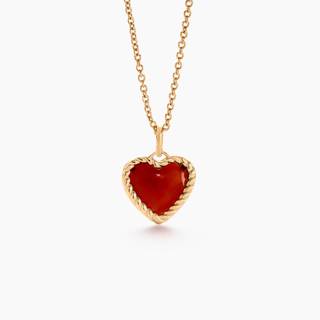 Collier Par Amour Plaque Or Jaune Agate - Colliers Femme | Histoire d’Or
