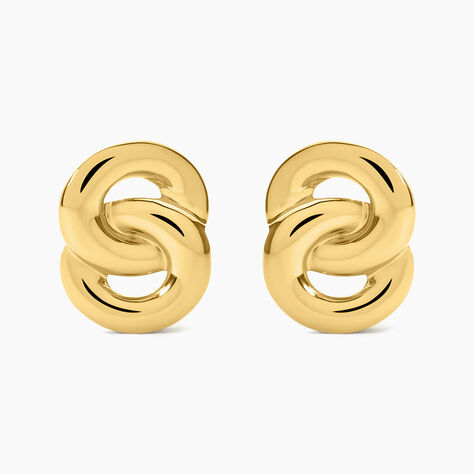 Bijoux D'Oreilles Nancie Acier Dor&eacute; - Boucles d'oreilles fantaisie Femme | Histoire d&rsquo;Or