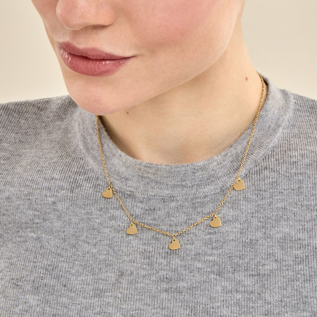 Collier Querida Pampilles Acier Jaune - Colliers fantaisie Femme | Histoire d&rsquo;Or
