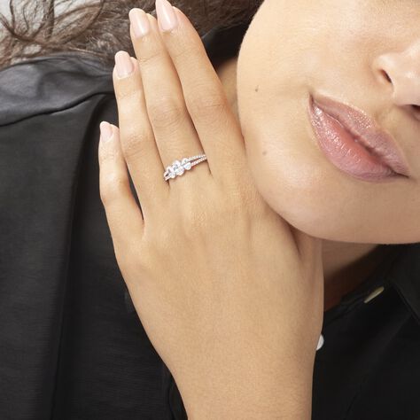 Bague Nussayba Or Blanc Oxyde De Zirconium - Bagues avec pierre Femme | Histoire d’Or