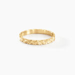 Alliance Fleur Diamantee Ruban Plat Or Jaune - Alliances Unisex | Histoire d&rsquo;Or