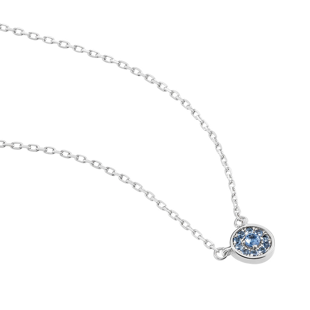 Collier Auxana Argent Blanc Oxyde De Zirconium - Colliers fantaisie Femme | Histoire d’Or