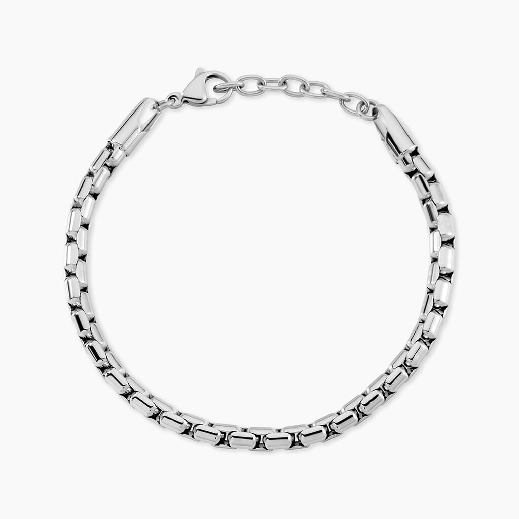 Bracelet Micah Acier Blanc - Bracelets Homme | Histoire d&rsquo;Or