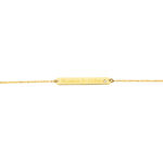 Bracelet Fania Message Or Jaune Oxyde De Zirconium - Gourmettes Femme | Histoire d&rsquo;Or