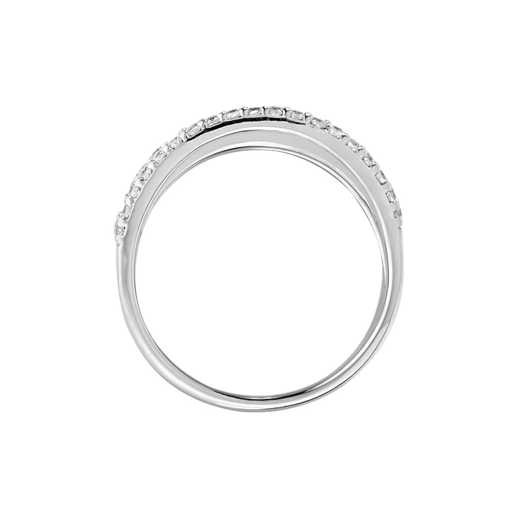 Bague Leticia Argent Oxyde De Zirconium - Bagues avec pierre Femme | Histoire d&rsquo;Or