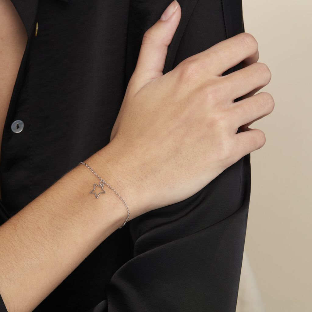Bracelet Velma Argent Blanc - Bracelets Femme | Histoire d’Or