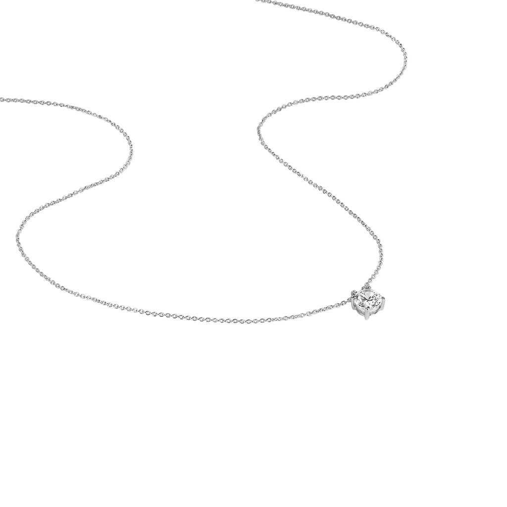 Collier Solitaire Argent Lylwenn - Colliers fantaisie Femme | Histoire d’Or