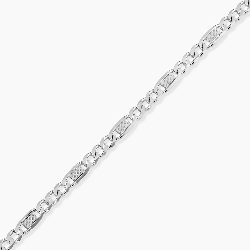 Bracelet Jeremi Argent Blanc - Bracelets cha&icirc;ne Homme | Histoire d&rsquo;Or